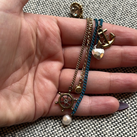 Y2K Vintage Betsey Johnson Nautical Theme Earrings Circa 2007 - Picture 16 of 17